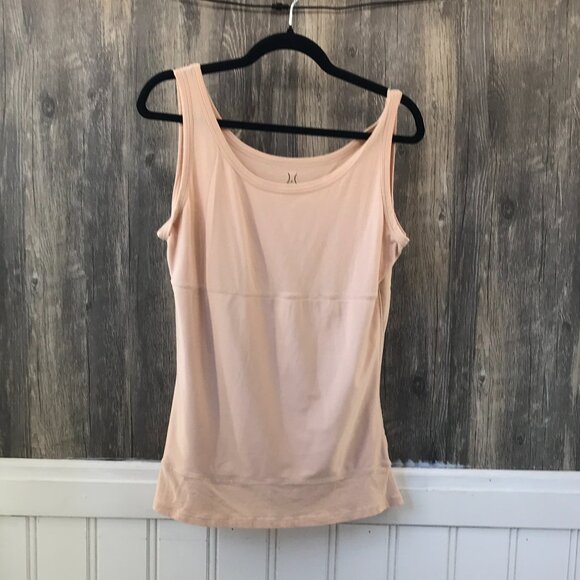 Yummie Tummie skin toned 3 panel sculpting tummy support tank top size 1X - Picture 1 of 4